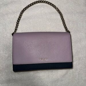 Kate Spade Lavender and Navy Crossbody Bag